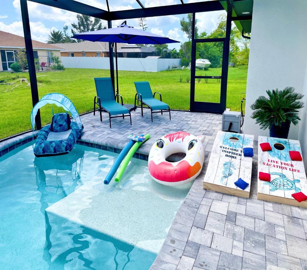 Perfect Oasis Retreat ! 2023 Luxury Built Home, Heated Pool And Games Cape Coral Exterior photo